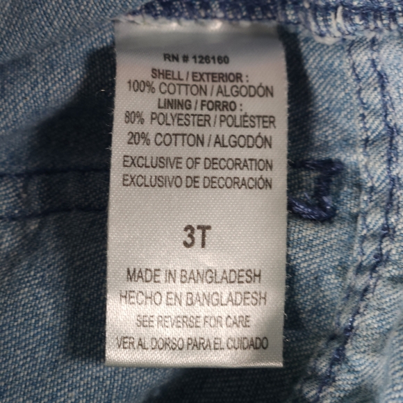 NWOT Floral Denim Overall Shorts for Kids 3T Bundle And SAVE‼️ - Picture 5 of 5